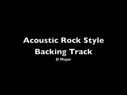 Acoustic Rock Style Backing Track – D Major