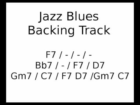 Jazz Blues backing track in F