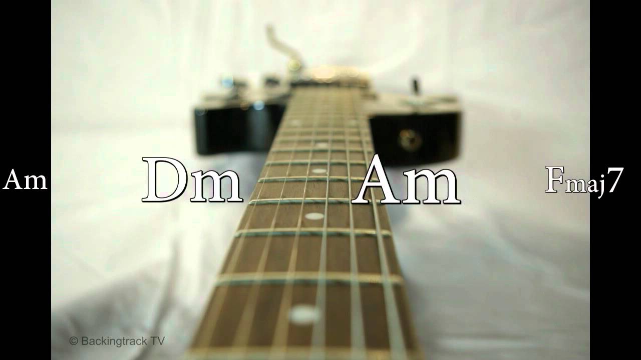 Sad Blues Guitar Backing Track in Am