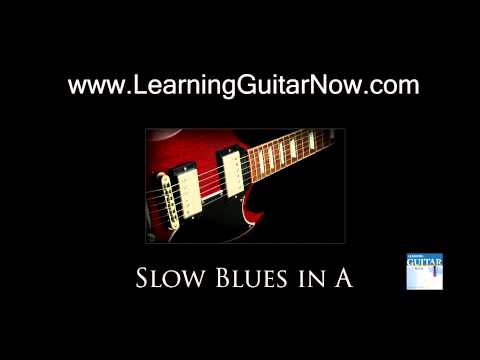 Slow Blues Backing Track in A