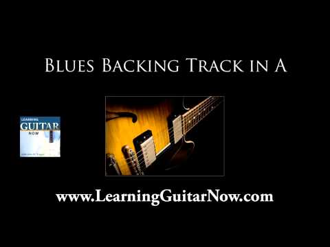 Shuffle Blues Backing Track in A
